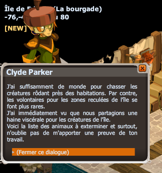 Une mine patibulaire dofus