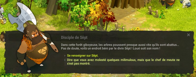 quête Bûcherons en détresse dofus