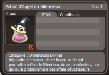 potion d'appel du silencieux