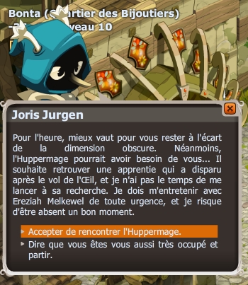 quête L'ombre et la proie dofus