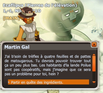 quête La chance aux chanceux dofus