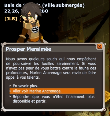 Il y a de l'électricité dans l'eau dofus