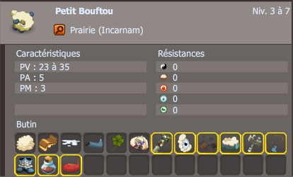 Instincts primaire dofus