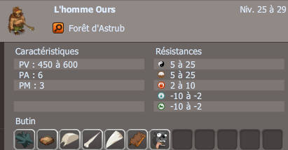 l'homme ours dofus