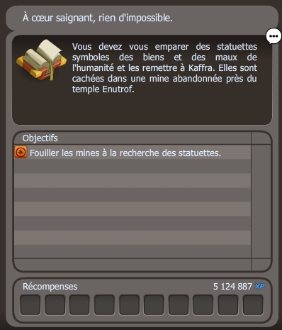 quête Apprentissage : Chevalier du Désespoir dofus