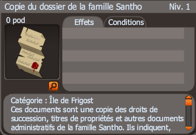 copie du dossier de la famille santho 