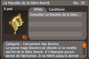 la recette de la bière bwork