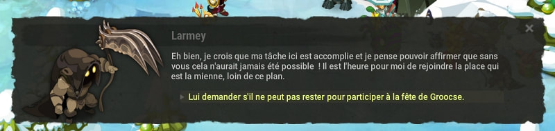 quête Groocse vous souhaite un Joyeux Nowel dofus