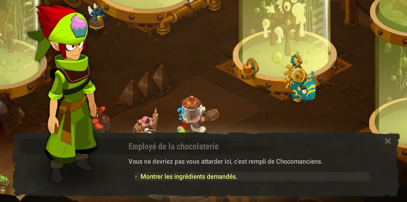 quête Jouer au chocolatier dofus