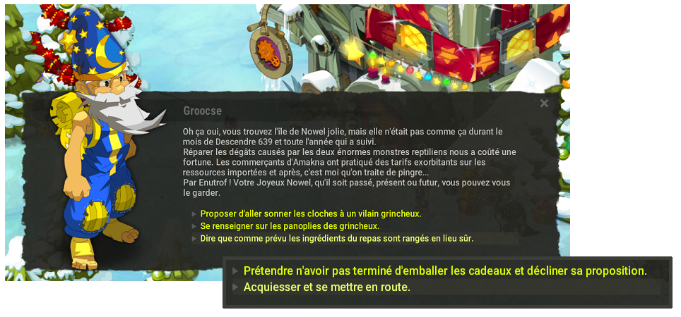 quête Petit Repas de Nowel dofus