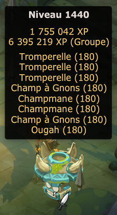 Appui sur le champignon dofus