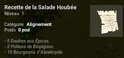 recette de la salade houbée