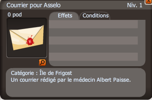 courrier pour asselo