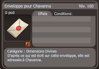 enveloppe pour chavanna