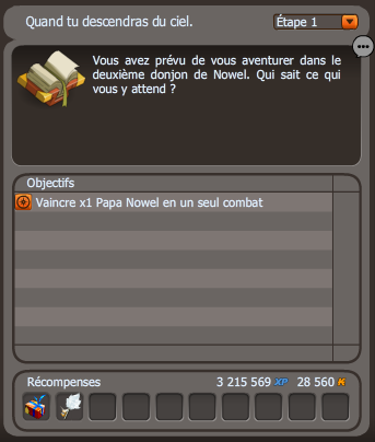 quête Petit Papa Nowel dofus