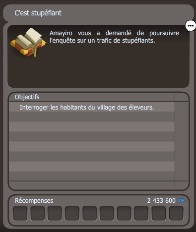 quête C'est stupéfiant dofus