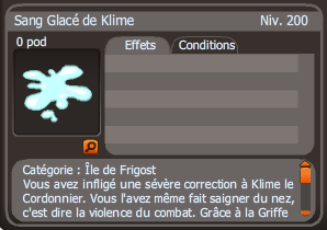 sang glacé de klime