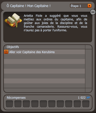 Ô Capitaine ! Mon Capitaine ! dofus