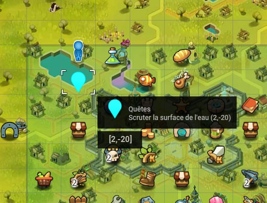 quête L'étrange créature de l'étang bleu dofus