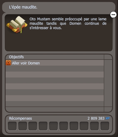 L'épée maudite dofus