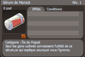 sérum de mansot dofus