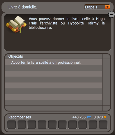 quête Obscurantisme dofus