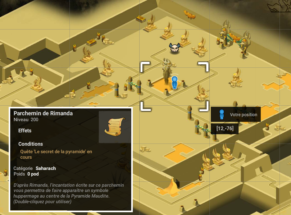 quête le secret de la pyramide dofus