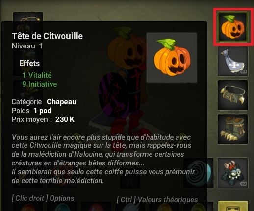 quête Une Citwouille pour Halouine dofus