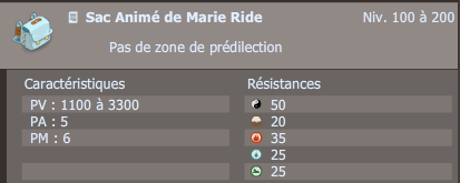 sac animé de marie ride