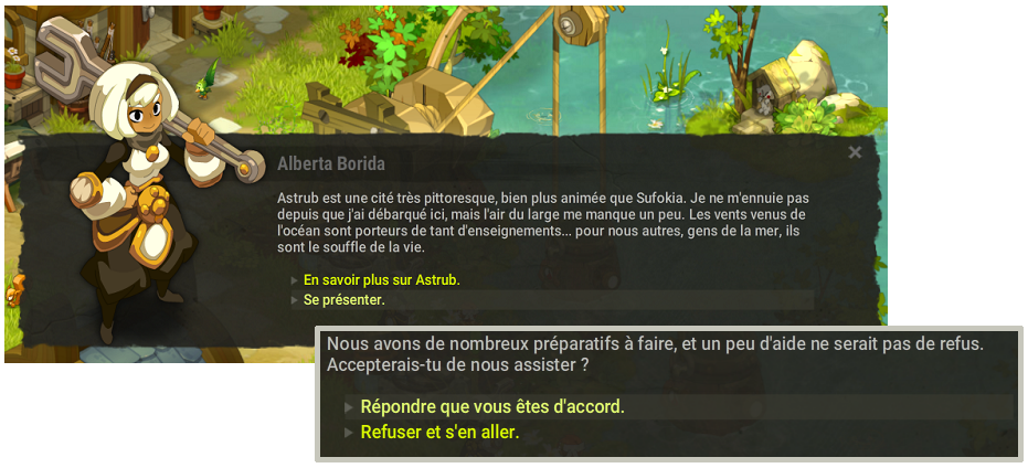 quête L'étrange créature de l'étang bleu dofus