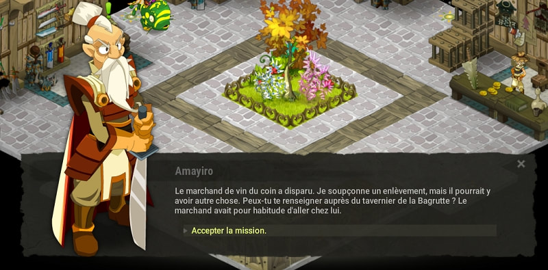 quête vin diou dofus