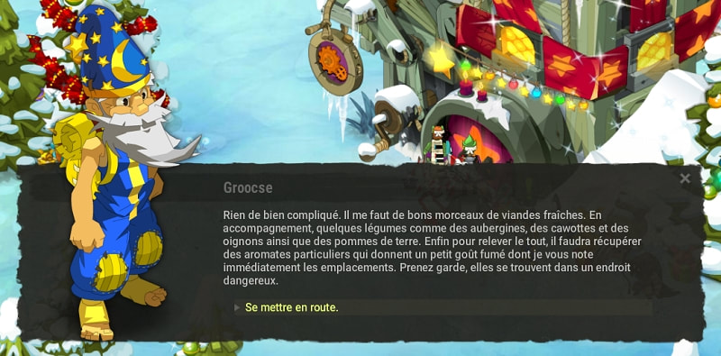 quête Petit Repas de Nowel dofus