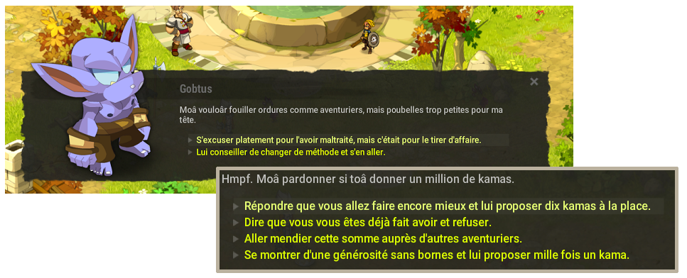 quête La vie en mauve dofus