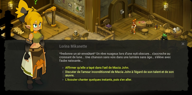 quête En manque d'inspiration dofus