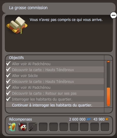 La grosse commission dofus