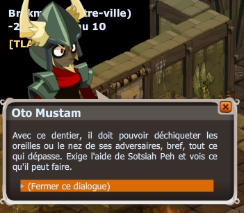 quete Un dentier pour l'ami Mak dofus