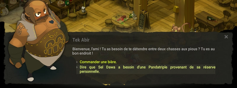 quête Trempette dans un verre d'eau dofus