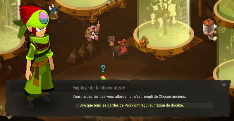 quête Jouer au chocolatier dofus