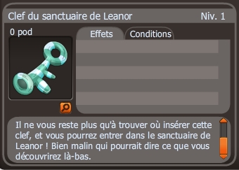 clef du sanctuaire de Leanor