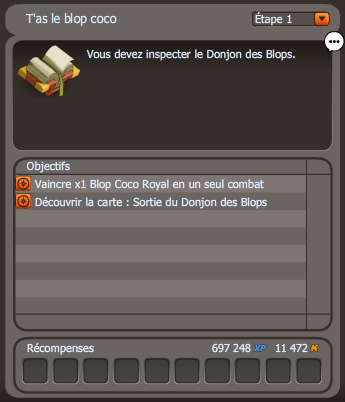 quête T'as le blop coco dofus