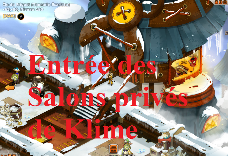 entrée des salons privés de klime