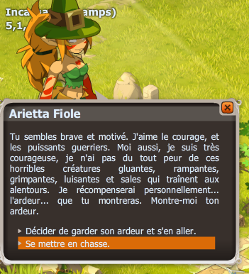 quete Instincts primaire dofus