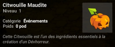 quête Une Citwouille pour Halouine dofus