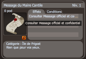 message du maire cantile