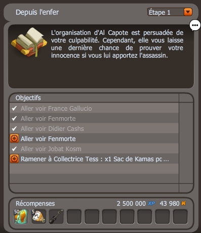 Depuis l'enfer dofus