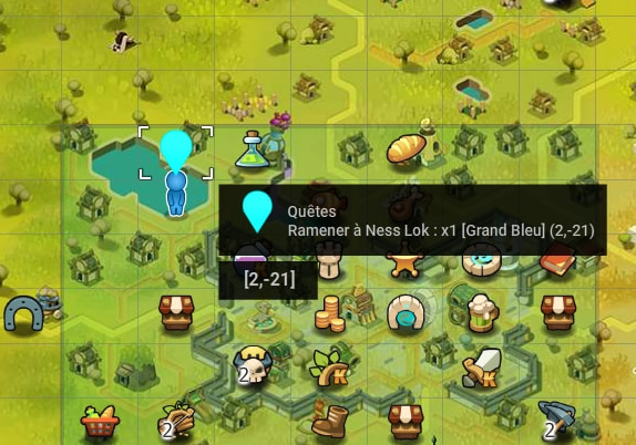 quête L'étrange créature de l'étang bleu dofus