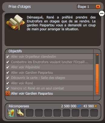 Prise d'otages dofus