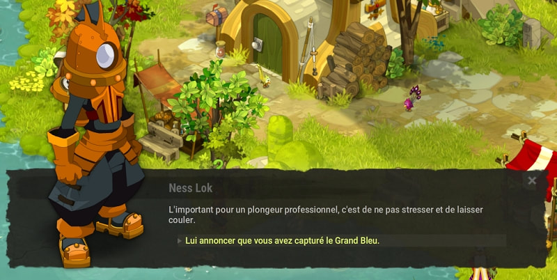 quête L'étrange créature de l'étang bleu dofus