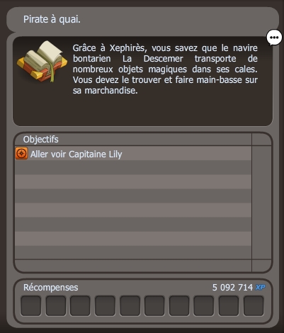 quête Le trésor de La Descemer dofus