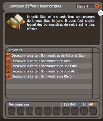 Bonmonstres de neige dofus